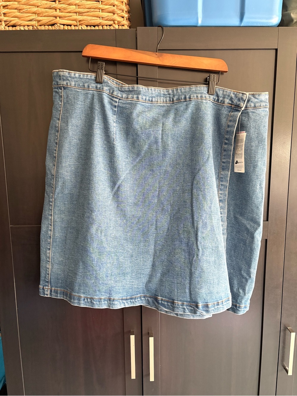 New Joe Fresh Denim Wrap Jean skirt